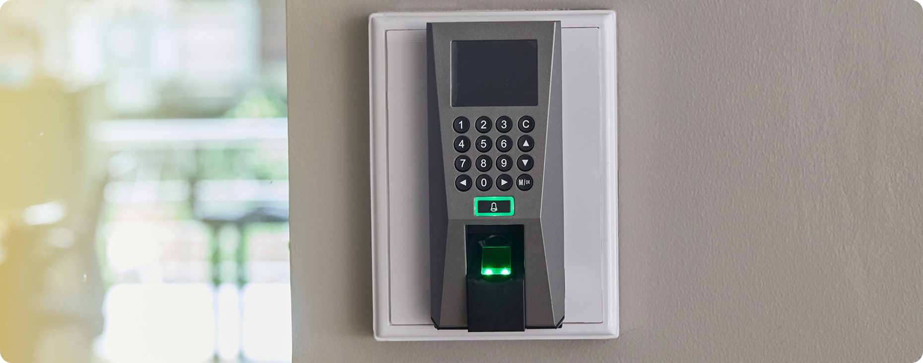 Digital security device indoors
